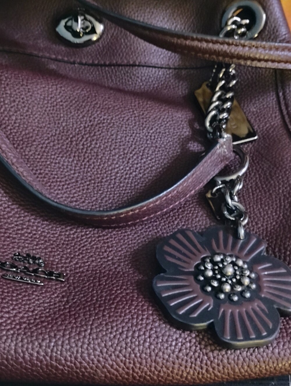 Coach Leather Shoulder Bag Chocolate Brown With 2 Lrg Separate Compartments. - Picture 14 of 14